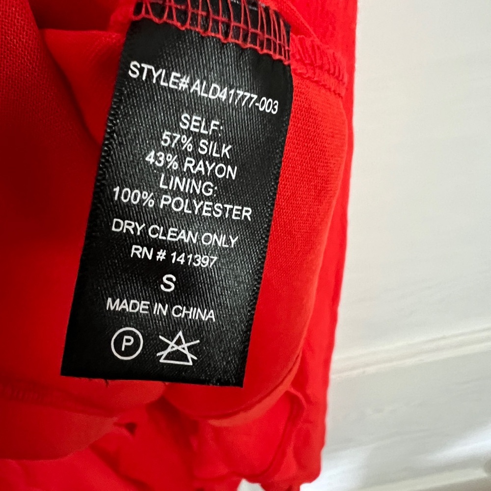 ASTR Red Ruffle Cold Shoulder Dress - Picture 2 of 3